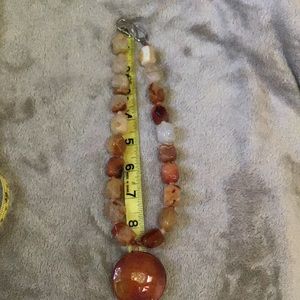 Carnelian pendant silver